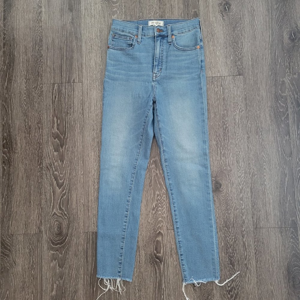 Madewell Jeans 11" High Rise Skinny Crop Light wash sz 26